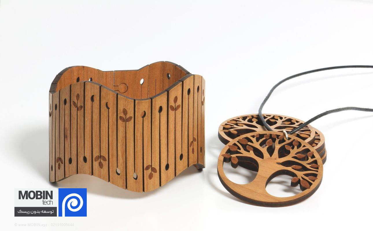 جعبه جواهر چوبی ساخته شده با دستگاه برش لیزر چوب