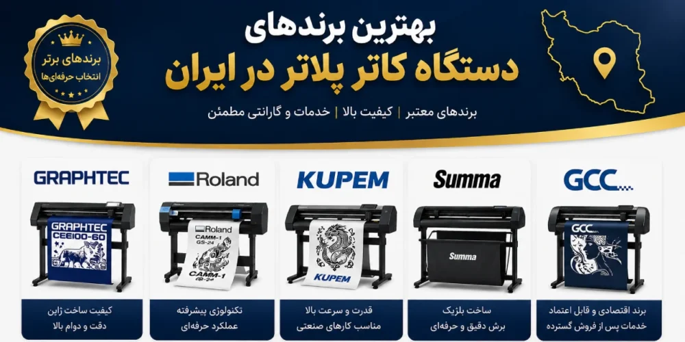 راهنمای جامع انتخاب بهترین برندهای دستگاه کاتر پلاتر در ایران: از معرفی تا جدول مقایسه